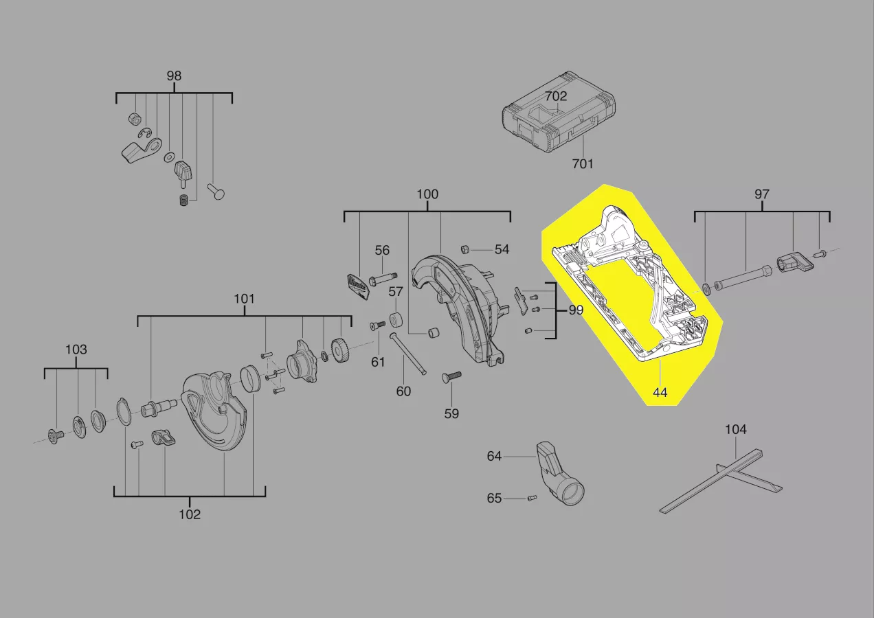 plaque de base réf. 4931506286 Milwaukee